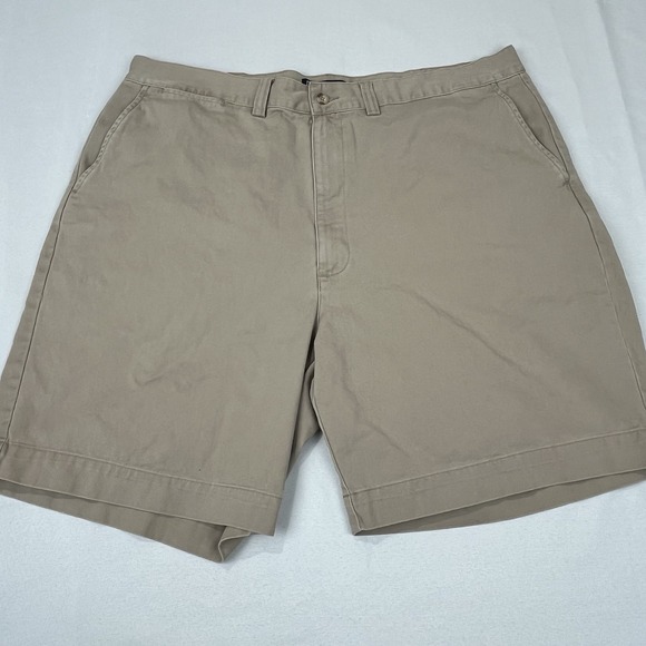 Polo Ralph Lauren Shorts Mens Size 40‎ Khaki Relaxed Chino Classic Casual Golf - Picture 1 of 7